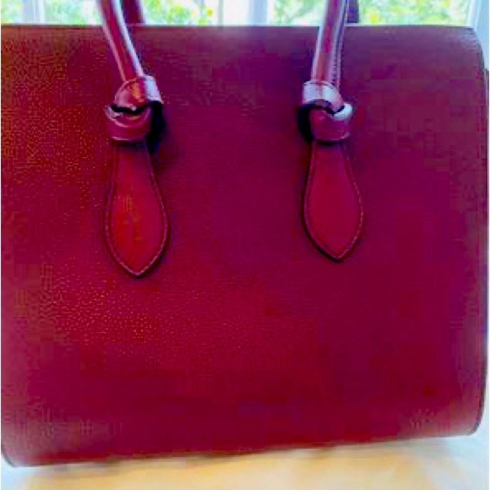 Celine handbag NWOT in wine/burgundy color. - Picture 2 of 5